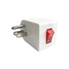 Oviitech 4 Pack Grounded Outlet Wall Tap Adapter with On/Off