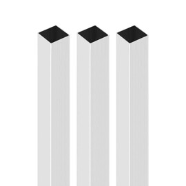 DTGN 30 mm x 30 mm x 1 mm x 200 mm (width x wall thickness x length) square tube - 3 pack - good for industrial housing construction - 6063 aluminium square pipes