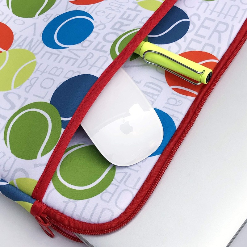 Passion for Tennis Collection 12.5"x10" Laptop Sleeve (Neoprene Laptop Sleeve)