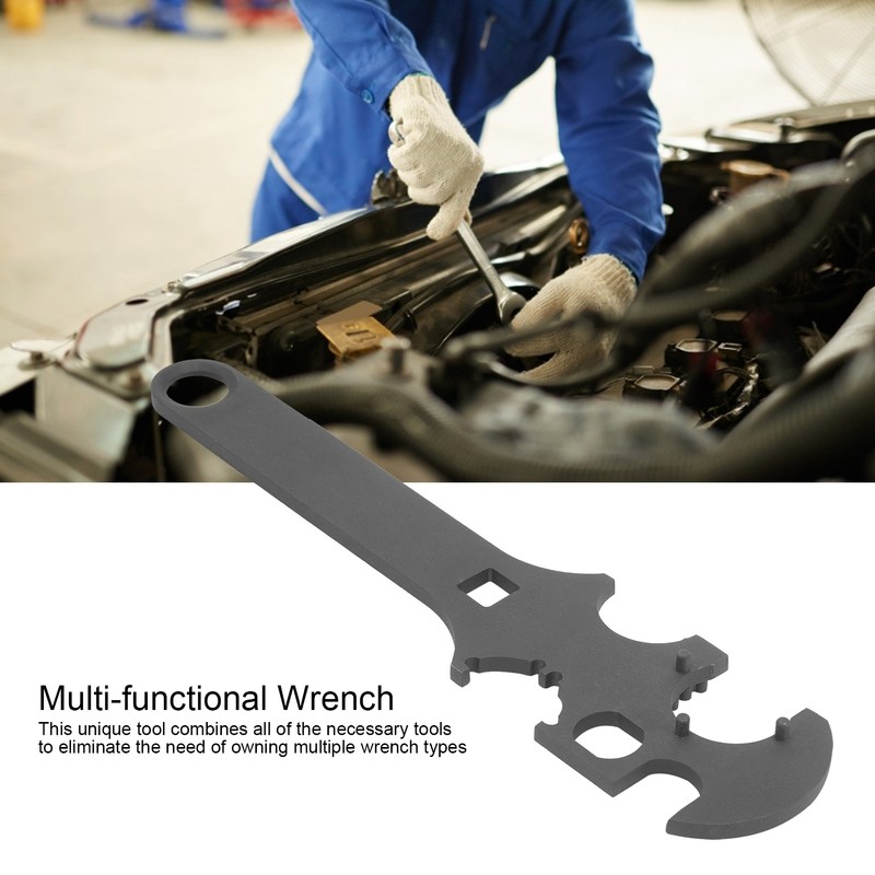 Professional Multifunctional Steel Wrench Metal Spanner Accessory for AR15/M4 Repair