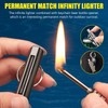 2 Pack Permanent Match Infinity Lighter, Multitool Keychain Bottle Opener