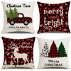 Whiosyrt Merry Christmas Throw Pillow Covers 18x18 Inch Set of