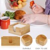 Cabilock Wood Napkin Storage Rack for Table Stylish Napkin Dispenser