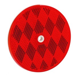 Bargman TWO Bargman Trailer Lights 70-68-010 Reflector 3 3/16 in Round Center Mount Red