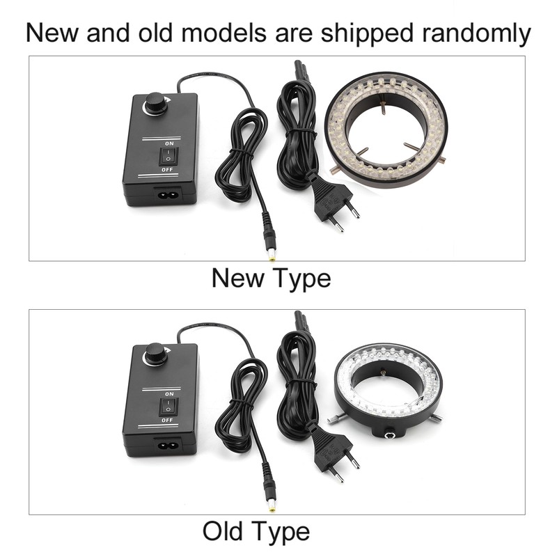 3.5W Microscope Camera 60LED Light Source Brightness Adjustable Ring Lamp