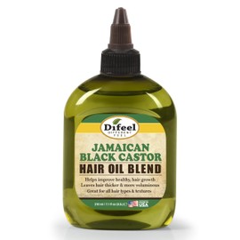 Difeel Premium Natural Jamaican Black Castor Hair Oil 7.1 oz - Aceite de ricino negro jamaicano para el crecimiento del cabello