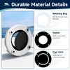 AIYOYOLIFE 2-7/8 inch Boat Scupper Drain Valve Kit Self-Bailing Cockpit