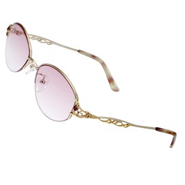 [シニア”愛”クラブ] senior eye club SAW363RD300 老眼鏡 眼鏡 3.0 掛けて歩ける 累進 遠近両用老眼鏡 レディース ケース付き AW363 レッド +3.00