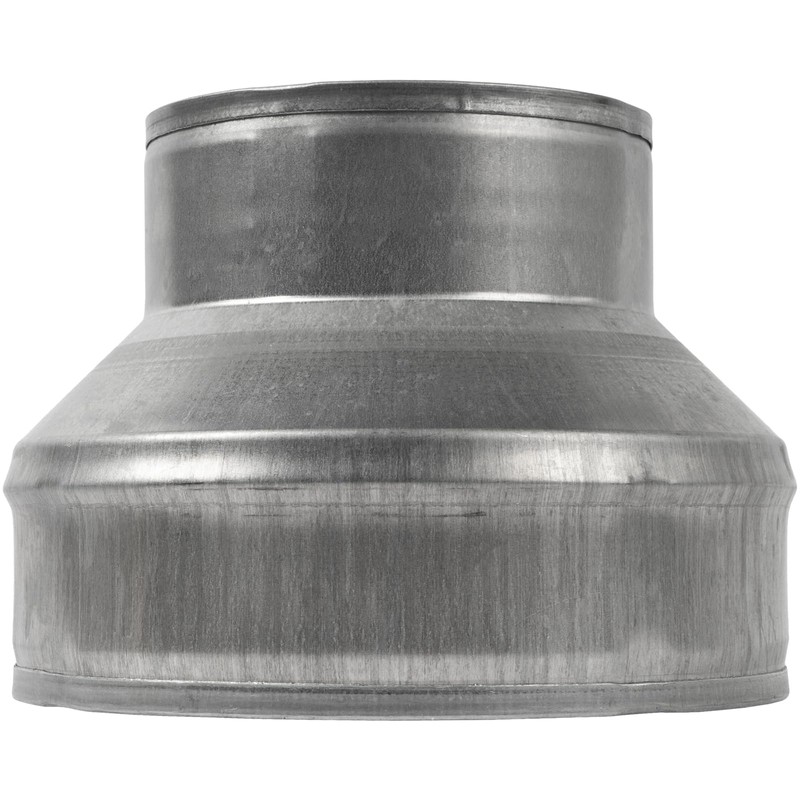 6" to 4" Inch Galvanized Steel Round Duct Reducer -