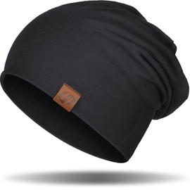 GXCROR Beanie Hats for Men,Beanie for Men Women,Slouchy Beanies Black