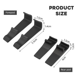 Set of 4 Chassis for DJI Flip Landing Gear, Anti-Scratch Drone Extension, Rear Mount, Tripod Legs, Gimbal Protection, Fixed Bracket, Support Leg, Black