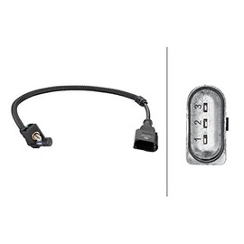 HELLA 6PU 013 122-881 Pulse Transmitter, Crankshaft - 3-Pin - Cable: 350 mm