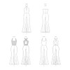 McCall's M8534H5 Misses' Flare Leg Knit Jumpsuits Sewing Pattern Packet,