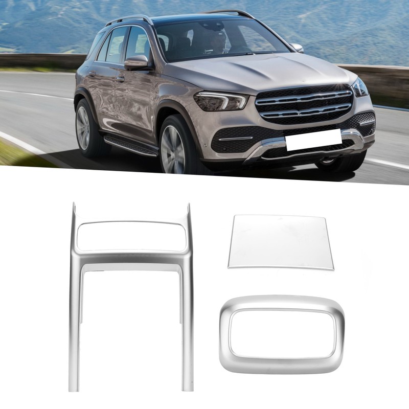3pcs Rear Air Vent Trim ABS Without Cup Holder Replacement