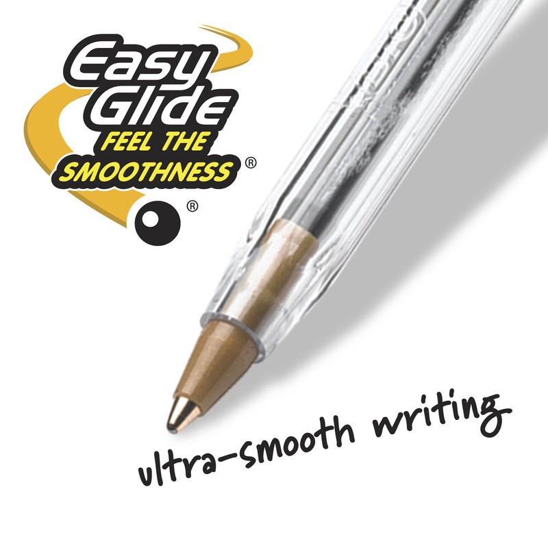 BIC Cristal Xtra Smooth Ballpoint Pen, Medium Point (1.0mm), Red,