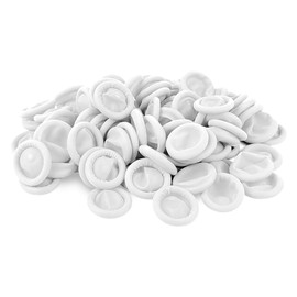 100 Pcs Disposable Finger Cots, Large Latex Finger Protectors for Clean and Dry Protection, Rubber Fingers Tips Tips for Beauty and Electronic Repair (Large White)