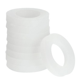 uxcell Silicone Gasket, 19mm OD 11mm ID 3mm Width VMQ Seal Rings Washer for Shower Head Water Hose Faucet Plumbing Pipeline, White 20Pcs