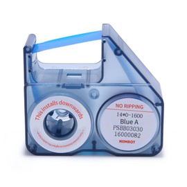 NIIMBOT B18/N1 Compatible Labeling Ribbon, Replacement Refill Tapes for Thermal Transfer Label Printer, Legible Printing, Long Lasting Non Fade, Up to 16 Meters, Blue