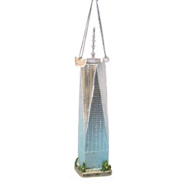 Kurt Adler Noble Gems Freedom Tower Ornamento, 6.5 Pulgadas