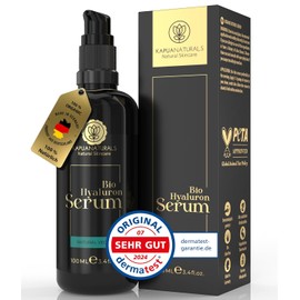 Organic Hyaluronic Acid Serum Highly Concentrated, Aloe Vera Instead of Water, With Natural Ingredients, Made in Germany