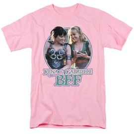Xena: Warrior Princess BFF Unisex Adult T-Shirt, Pink, X-Large