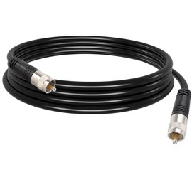 exgoofit RG8X Coaxial Cable 10ft, CB Coax Cable, UHF PL259 Male to Male Coaxial Cable Connector for HAM Radio, Antenna Analyzer