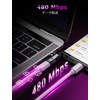 VAFOTON 240W Compatible, 9 Pin Magnet, USB-C Converter, 540° Rotation,