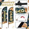 2 Pcs Sourdough Bread Open Flags Set: Include 8.2ft 1