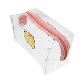 Outanaya Cosmetic Pouch Cute Pig Design Makeup Organizer for Travel Durable Material Transparent Style with Ample Space for Toiletries and Daily Essentials