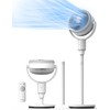 PELONIS Pedestal Fan, Air Circulator, Ultra OmniFlow (135°+90°Auto Oscillation), Quiet