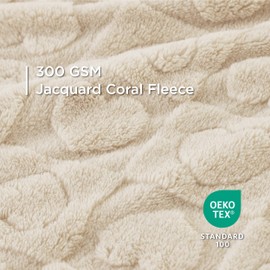 Bedsure Dog Blanket for Small Dogs Washable - Soft Fluffy Puppy Blanket with Premium 300GSM Coral Fleece, Cozy Calming Cat Blankets for Indoor Cats, Fuzzy Pet Blanket for Kitten Doggy, White, 25x35IN