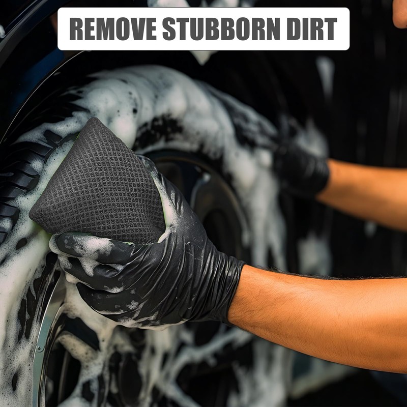 4 PCS Bug Scrubber Sponge Car, Bug Remover Wash Sponge，Car