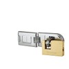 Master Lock 606720EURD Pack Including Door Hinged Hasp and Rectangular