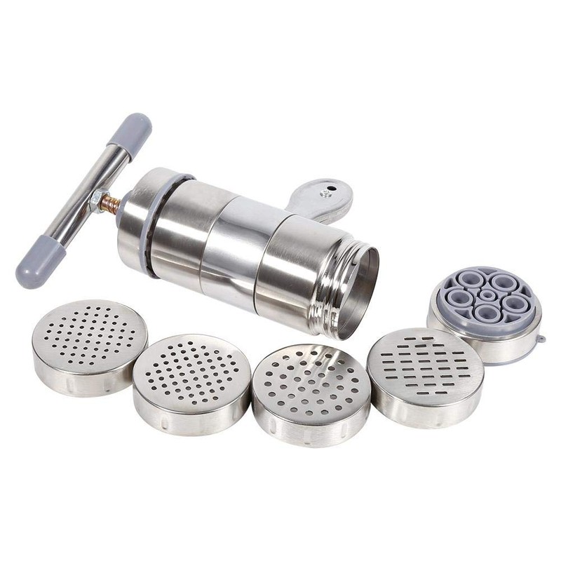 Pasta Machine, Portable Pasta Press, Manual Stainless Steel Pasta Machine