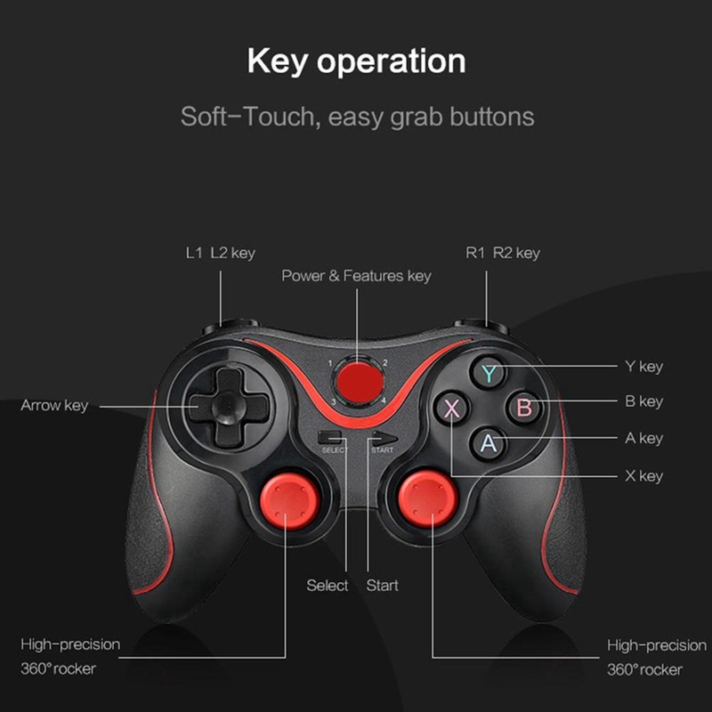 Wireless Controller Game Controller Bluetooth Gamepad Universal Gamepad Compatible for