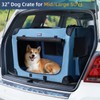 Petprsco Portable Dog Crate - 32"x23"x23" Collapsible Dog Travel Crate