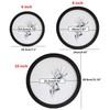 alblinsy Round Photo Frame Wooden Wall Hanging Picture Frames for