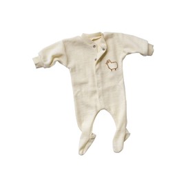 Premature Early Baby Clothes Sleepsuit, 100% Merino Wool (kbT) 50–56, Angel, Size - White - UK 24