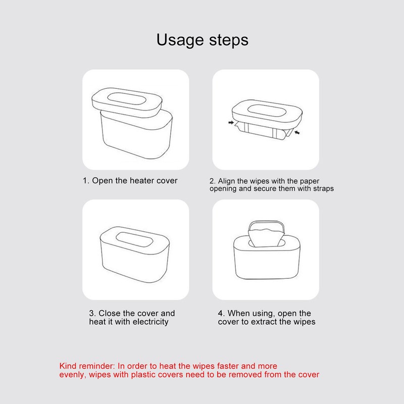 Compact Wipes Warmer Portable Wipe Warmer Baby Wet Wipes Dispenser