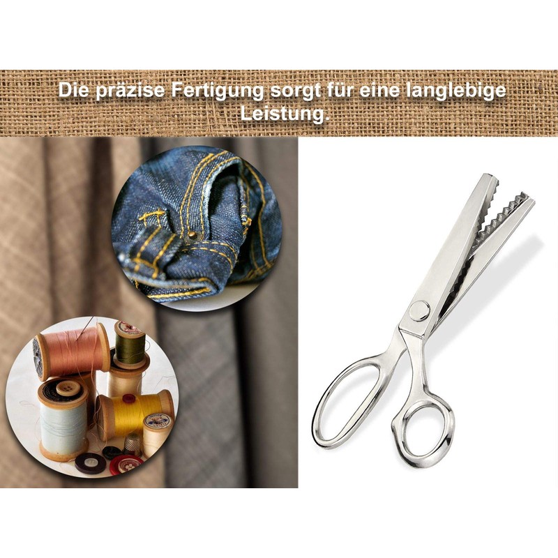 Zigzag Scissors Fabric Scissors Zigzag Scissors Made of Solid Stainless