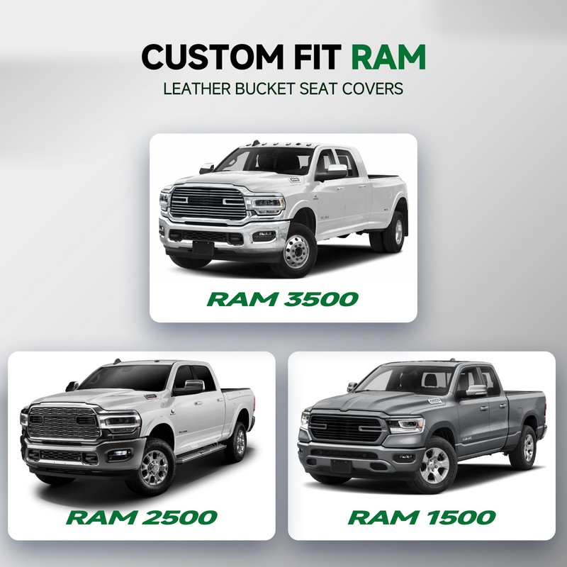 GIANT PANDA Front Truck Seat Covers for Dodge Ram 1500