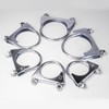 Pack of 2 M8 Pipe Clamp Diameter 52-80 mm Special