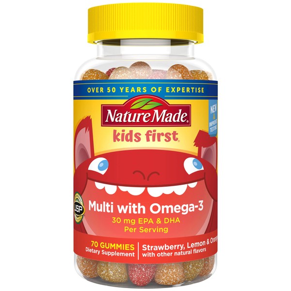 Nature Made Kids First Multivitamin with Omega-3, Kids Vitamins and