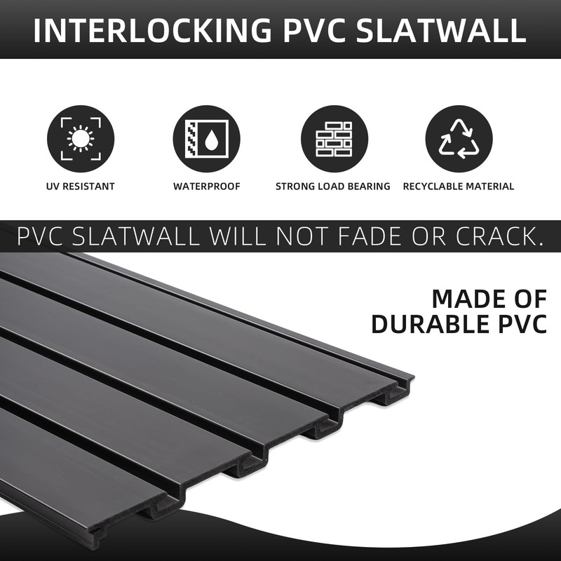 Slatwall Panel Garage Slat Wall Storage Systems, PVC Slat Wall
