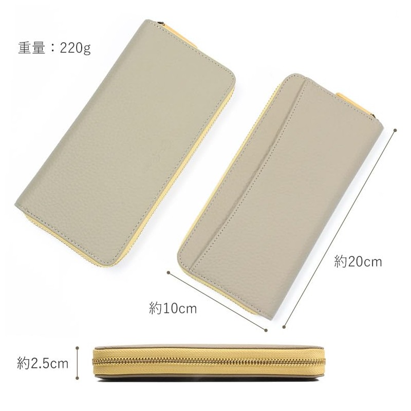 [Blanpom] Wallet Women's Genuine Leather Long Wallet Long Wallet Bi-color