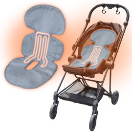 (Taotao Hot Topic on SNS Series) Baby Stroller Seat, Winter, Stroller, Cold Protection, Blanket, Thermal Cape (Taotao Heating Sheet, 3 Heating Levels) (Gray)