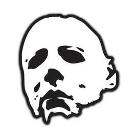 Michael Myers Vinyl Decal Sticker for Cars Trucks Windows Bumpers Walls Laptops Skins - 5.5 Inches at Largest Point - White with No Background - KCD3328