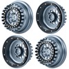 RCHUBAM 1/7 RC Beadlock Wheels Rim 4PCS RC Rock Crawler