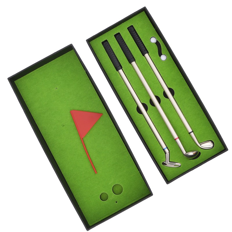 Mini Desk Games Box Green Driving Range with Golf Club