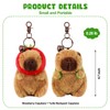 Ditucu 2 Pcs Capybara Plush Keychain Toys Kawaii Strawberry Turtle